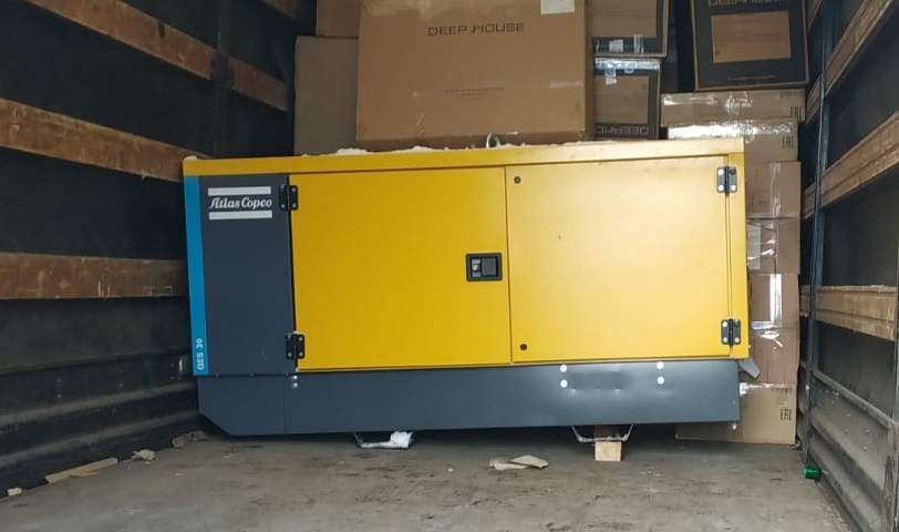 Отгрузка дизельного генератора Atlas Copco QES 30 через СбербанкЛизинг Отгрузка дизельного генератора Atlas Copco QES 30 через СбербанкЛизинг