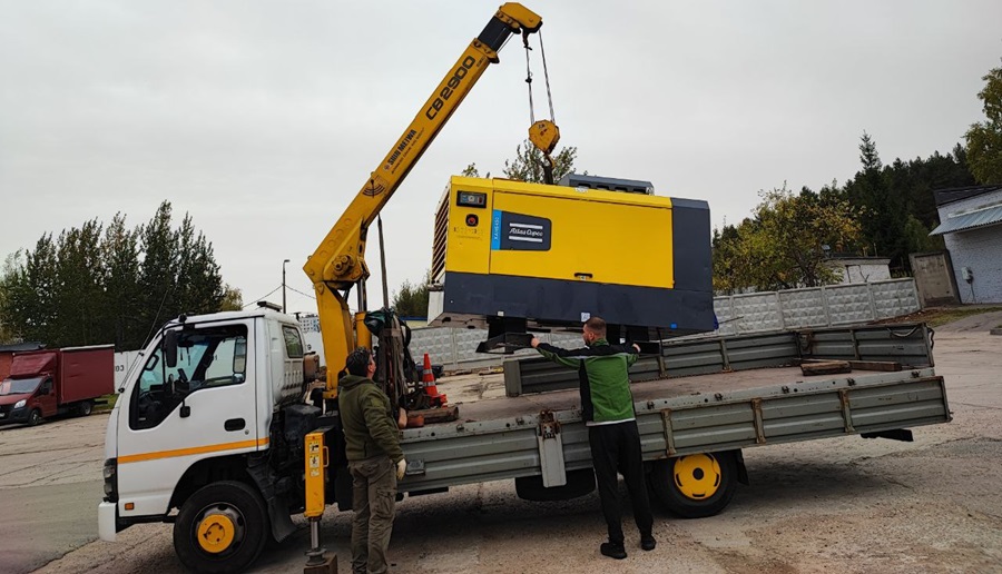 Отгрузка дизельного компрессора Atlas Copco XAHS 450 Отгрузка дизельного компрессора Atlas Copco XAHS 450